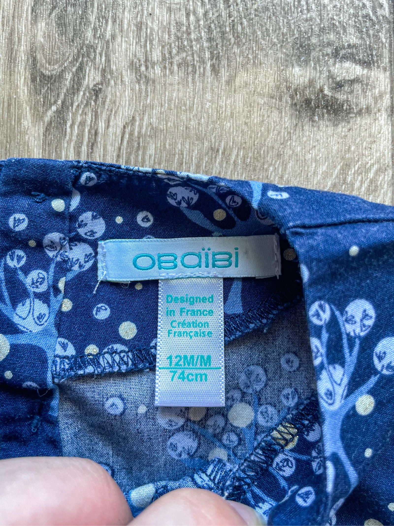 Obaïbi blouse maat 12 maanden – photo 4